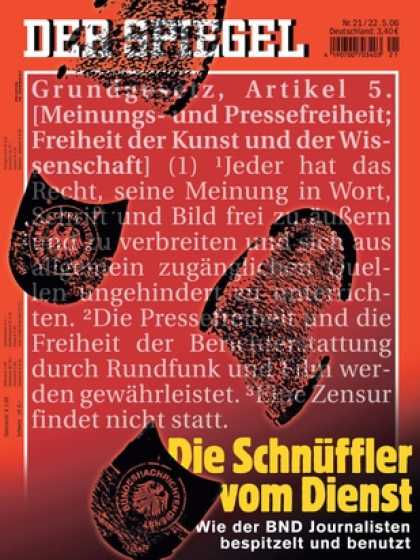 Spiegel - Der SPIEGEL 21/2006 -- Wie der BND die ï¿½berwachung der Presse organisierte un