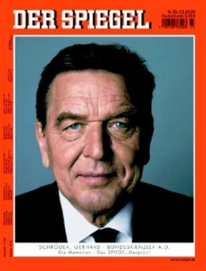 Spiegel - Der SPIEGEL 43/2006 -- Gerhard Schrï¿½der legt seine Erinnerungen vor