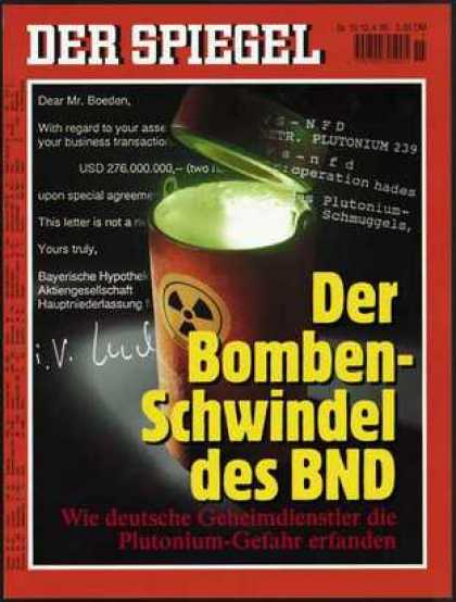 Spiegel - Der SPIEGEL 15/1995 -- Der Bombenschwindel des BND