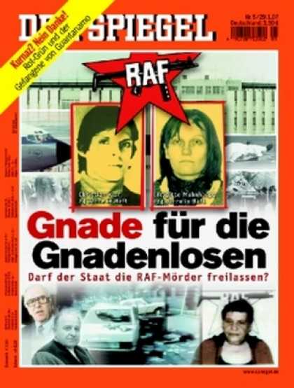 Spiegel - Der SPIEGEL 5/2007 -- Die RAF-Rentner - wie die Staatsfeinde von einst mit dem A