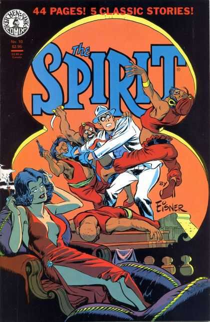 Spirit 10 - Kitchen Sink Comix - Man - Woman - Gun - 44 Pages - Darwyn Cooke, Will Eisner