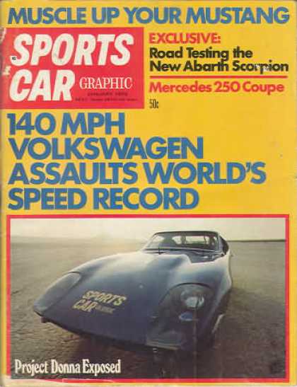 Sports Car Graphic - January 1970