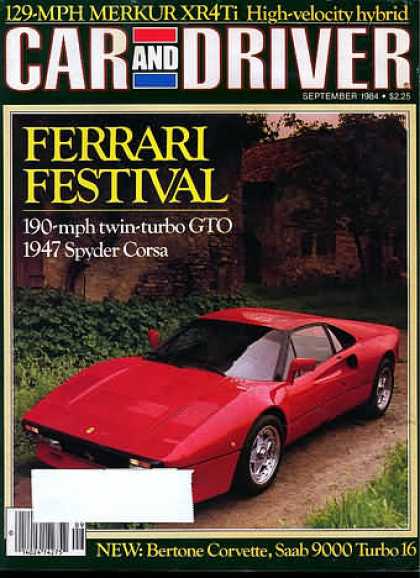 Sports Car Illustrated - September 1984