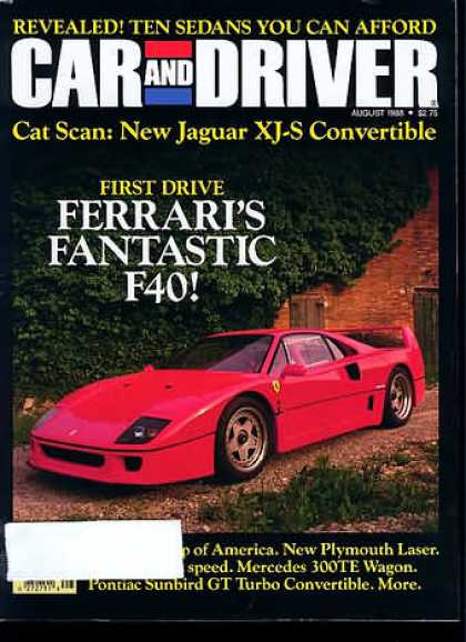 Sports Car Illustrated - August 1988