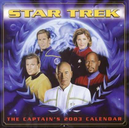 Star Trek Books - Star Trek Captains Wall 2003 (Wall Calendar)