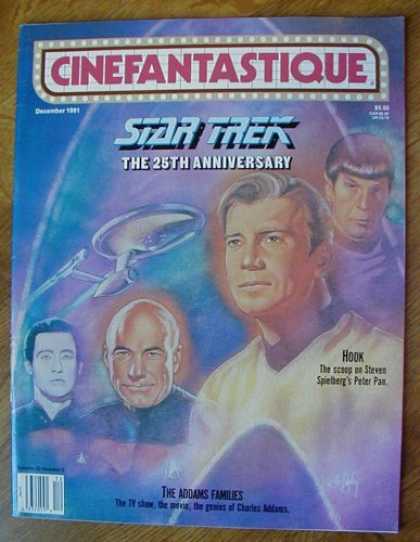 Star Trek Books - Cinefantastique December 1991 (Star Trek The 25th Anniversary, Volume 22 NUmber