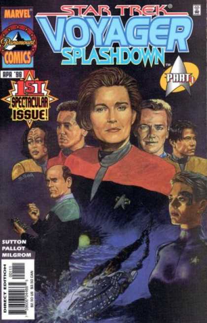Star Trek Books - Star Trek Voyager Splashdown #1 : Part One (Marvel Comics)