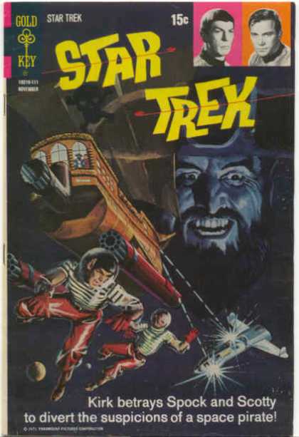 Star Trek 12 - Kirk - Spock - Space Pirate - Klingon - Scotty
