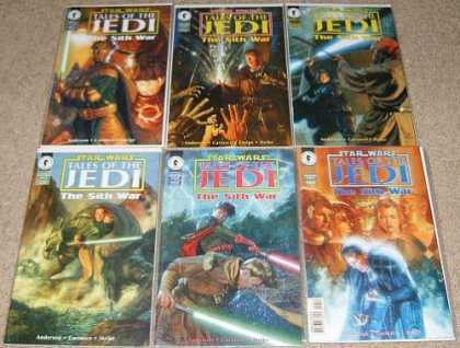 Star Wars Books - Star Wars Tales of the Jedi The Sith War # 1, 2, 3, 4, 5 and 6. (The Complete Si