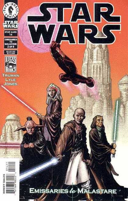 Star Wars 14 - Truman Lyle Jones - Buildings - Light Saber - Malastare - Lucas Books - Carmine Infantino, Terry Austin