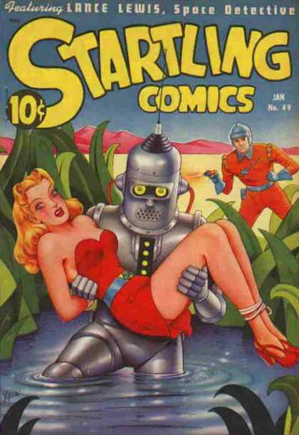 Startling Comics 49 - Robot - Swamp - Lake - Pin Up - Model