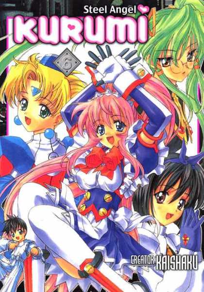 Steel Angel Kurumi 6 - Heart - Girls - Green Hair - Manga - Pink Hair