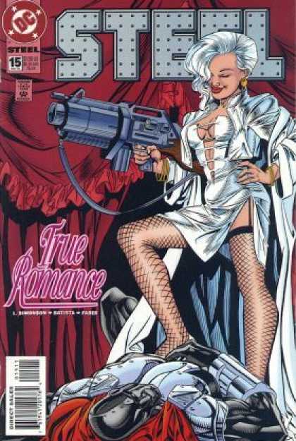 Steel 15 - Dc - Gun - True Romance - Approved By The Comics Code Authority - Direct Sales - Jon Bogdanove