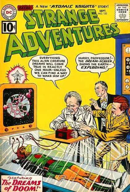 Strange Adventures 132 - Alien - Dreams Of Doom - Professor - Earth - Exploding - Murphy Anderson