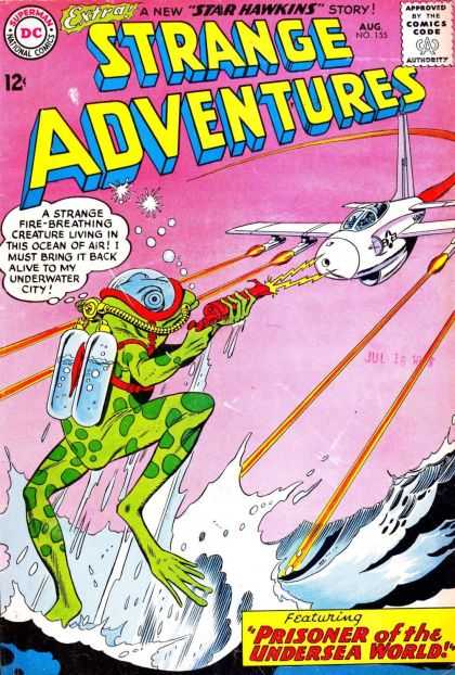 Strange Adventures 155 - Aeroplane - Gun - Fire - Shooting - Runway - Murphy Anderson