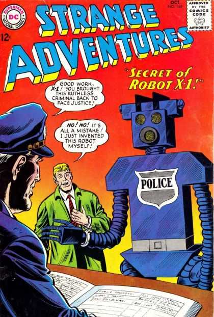 Strange Adventures 169 - Police - Approved By The Comics Code Authority - Dc - Superman - National Comics