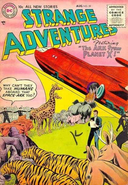 Strange Adventures 59 - The Ark From Planet X - Animlals - Ship - Space Ark - Shuttle