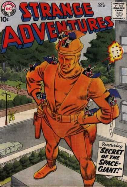 Strange Adventures 97 - Dc - Secret - Space-giant - Guns - Fire