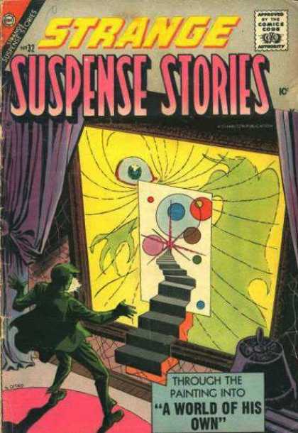 Strange Suspense Stories 32 - Approved By The Comics Code Authority - No32 - Original Art - Steps - A World Of His Own
