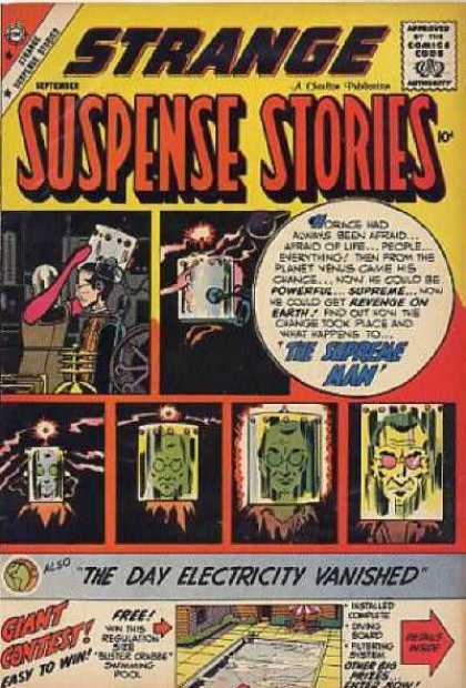 Strange Suspense Stories 43 - The Day Electricity Vanished - The Supreme Man - Mind Control - Plant Venus - Revenge