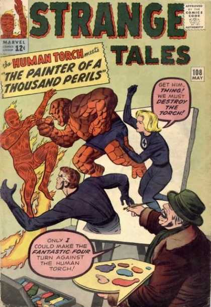 Human Torch - Thing - Jack Kirby Strange Tales 108 - Human Torch - Thing - Jack Kirby
