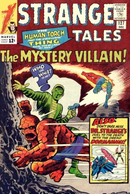 Comics Code Authority - 12 Cents - December - Human Torch - Marvel - Charles Stone, Jack Kirby Strange Tales 127 - Comics Code Authority - 12 Cents - December - Human Torch - Marvel - Charles Stone, Jack Kirby