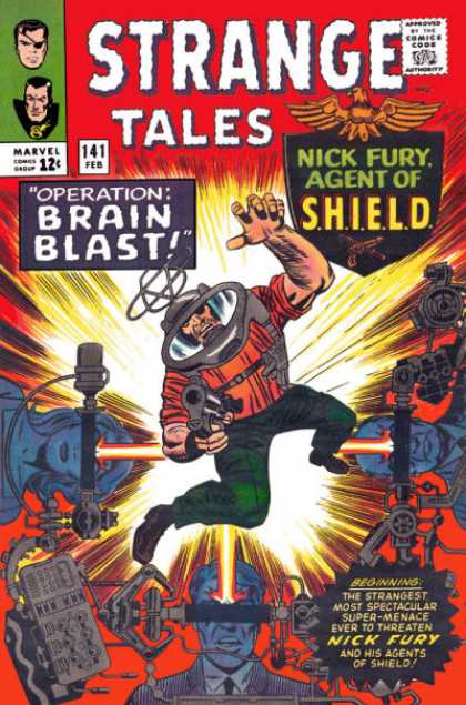 Nick Fury - Shield - Agents - Super-menace - Operation - Jack Kirby Strange Tales 141 - Nick Fury - Shield - Agents - Super-menace - Operation - Jack Kirby