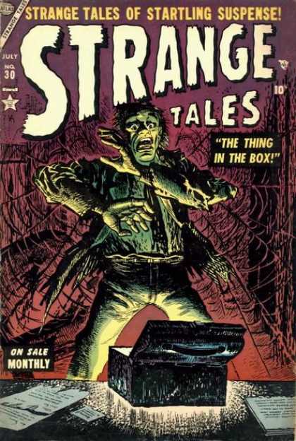 Strange Tales 30 - Startling Suspense - The Thing In The Box - On Sale Monthly - July No30 - Papers
