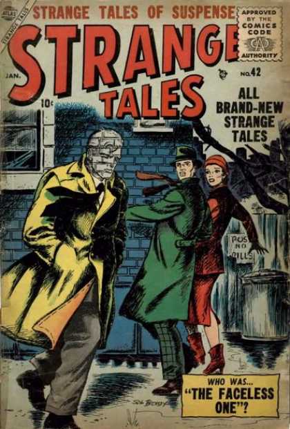 Strange Tales 42 - All Brand-new Strange Tales - Who Was The Faceless One - Got Shocked - Walking Along - Suddenly Stopped