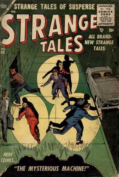 Strange Tales 43 - Car - Approved By The Comics Code - Men - The Mysterious Machine - Here Comes