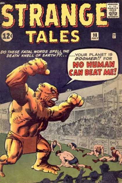 Planet - Doomed - Fatal Words - Earth - Death Knell Strange Tales 98 - Planet - Doomed - Fatal Words - Earth - Death Knell