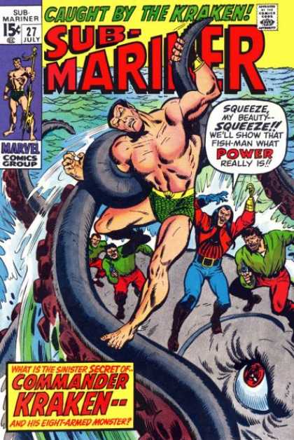 Sub-Mariner (1968) 27 - Raft - Tires - Ocean - Fishman - Power - Sal Buscema