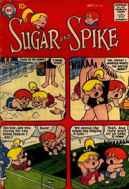 Sugar and Spike 18 - Ocean - Beach - Shovel - Crying - Dig