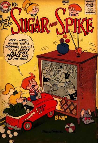 Sugar and Spike 7 - Dc - Blonde - Tv - Thought Bubble - Car