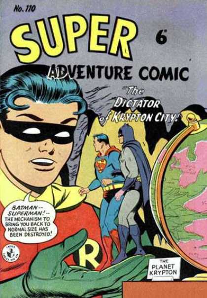 Super Adventure Comic 110 - Dictator - Krypton City - Batman - Superman - Robin
