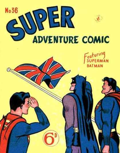 Super Adventure Comic 36 - Great Britain - Superman - Batman - Salute - No 36