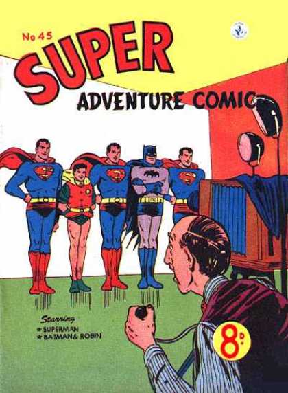 Super Adventure Comic 45 - Superman - Batman - Robin - Camera - No 45