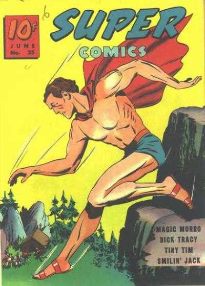 Super Comics 25 - Dick Tracy - Red Cape - June No 25 - Mountain - Magic Morro
