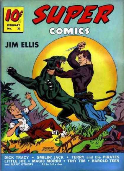 Super Comics 33 - Super Comics - Jim Ellis - Panther - Dick Tracy - Smilin Jack