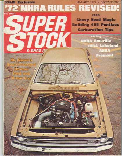 Super Stock & Dragster Illustrated - January 1972