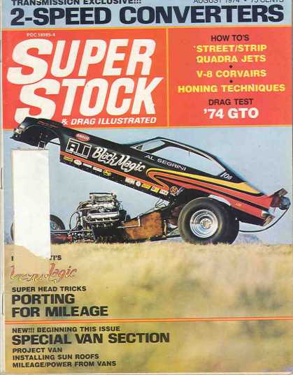 Super Stock & Dragster Illustrated - August 1974