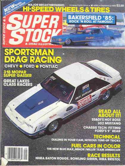 Super Stock & Dragster Illustrated - September 1985
