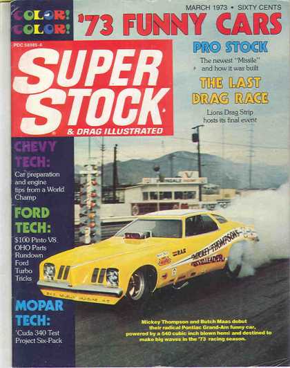 Super Stock & Dragster Illustrated - March 1973