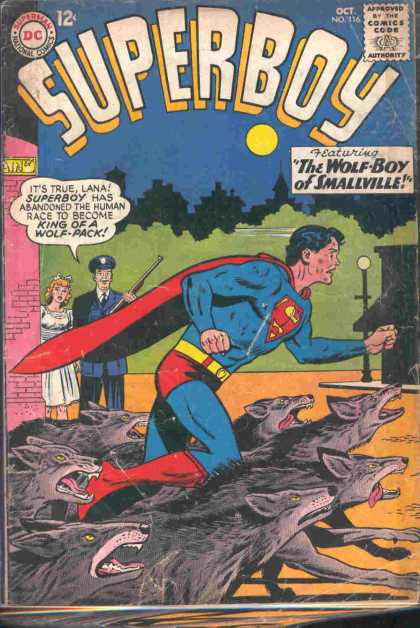 Superboy 116 - Wolves - Wolf - Lana Lang - The Wolf-boy Of Smallville - Park - Curt Swan, Sheldon Moldoff