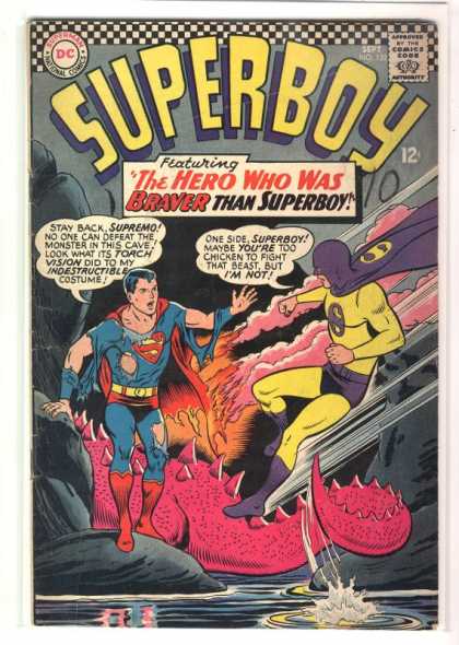 Superboy 132 - Dragon - Cave - Braver - Hero - Heroes - Curt Swan