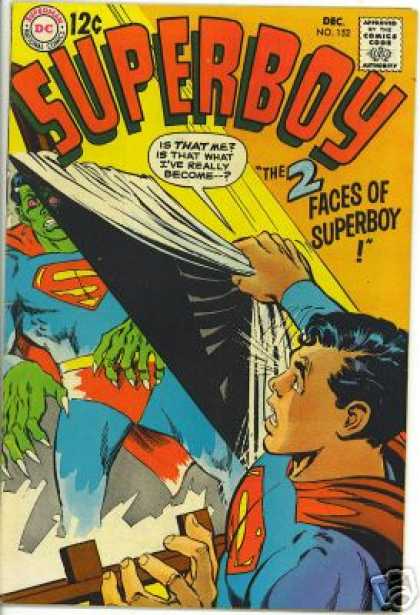 Superboy 152 - Monster - Painting - Bizarro - Green - Neal Adams