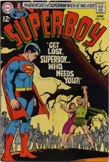 Superboy 157 - Tree - Superman - Rival - The Adventures Of Superman - Get Lost - Neal Adams