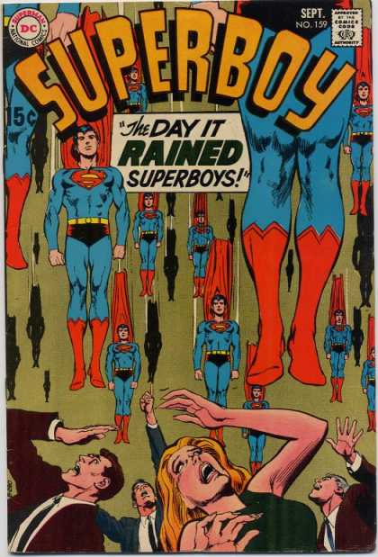 Superboy 159 - Superboys - Rain - Rained - Clone - Neal Adams
