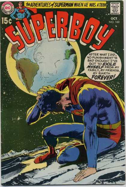 Superboy 160 - Earth - Moon - Space - Exile - Neal Adams