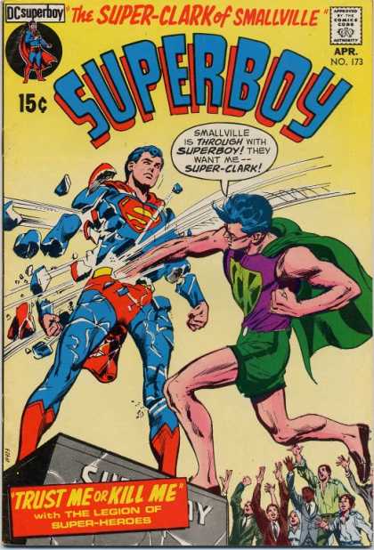 Superboy 173 - Super-clark - Statue - Smallville - Broken Statue - Trust Me Or Kill Me - Neal Adams